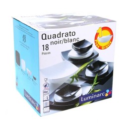 LUMINARC Набор столовый 19 пр. Quadrato Black&White C 5239
