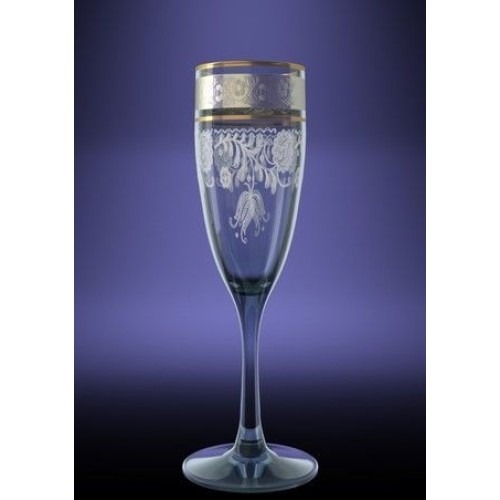Набор бокалов для шампанского ГУСЬ ХРУСТАЛЬНЫЙ Нежность 170мл. TL34-1687