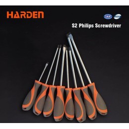 HARDEN Профессиональная крестовая отвертака из стали S2 PH2x38мм