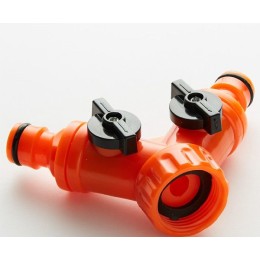 DELTA Распределитель 2-х канальный регулируемый Зеленый луг ПП-0016