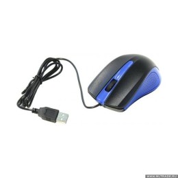 OKLICK Мышь 225M черный/синий оптическая USB 288233
