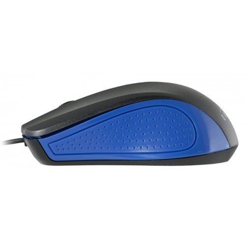 Мышь OKLICK 225M черный/синий оптическая USB 288233