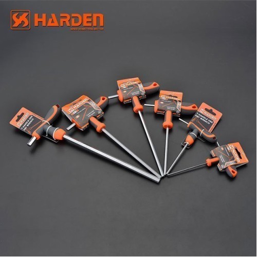 Профессиональный T-образный шестигранный ключ HARDEN 8х200мм 540717