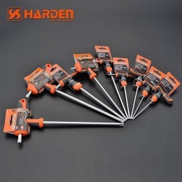 HARDEN Профессиональный T-образный шестигранный ключ звездочка 9х200мм 540729