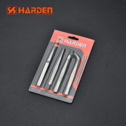 HARDEN Набор пинцетов 4шт 660238