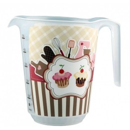 БЫТПЛАСТ Ёмкость мерная 0,65 л. с декором 4312643