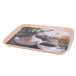 ЭЛЬФПЛАСТ Поднос 47*35 см Ретро с рисунком  303 микс