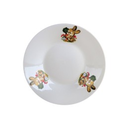 КОРАЛЛ Тарелка глубокая 20 см Кролик с морковкой ZHL-1245/20