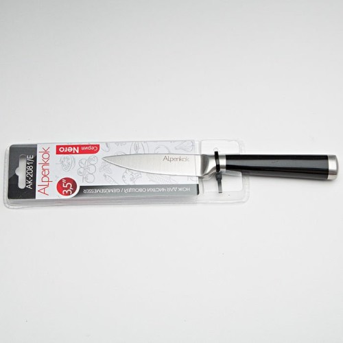 Нож для чистки овощей Nero 8,9 см. ALPENKOK AK 2081/E