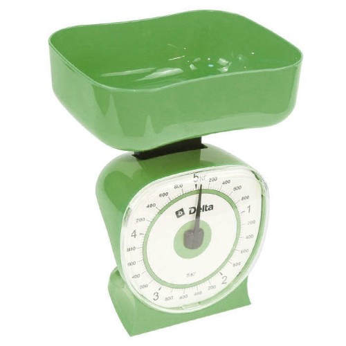 Весы кухонные Delta КСА-106 с чашей зеленые
