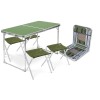 Комплект мебели складной, стол + 4 стула НИКА ССТ-К2/6 зеленый