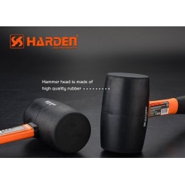 HARDEN Резиновый молоток с фибергласовой ручкой 225г 590412