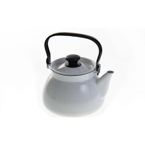 Эмалированный чайник 3,0л. КМК 42104 122 белый