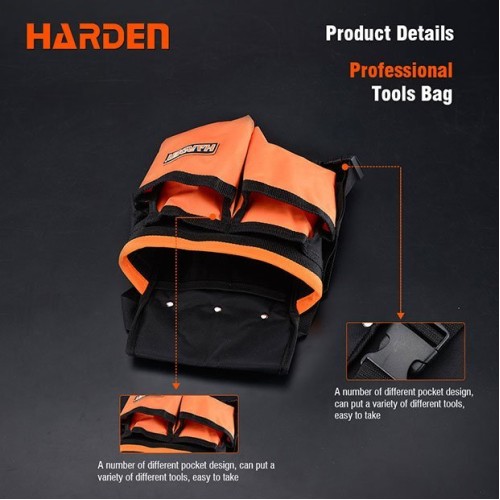 Сумка поясная для инструментов HARDEN 520501