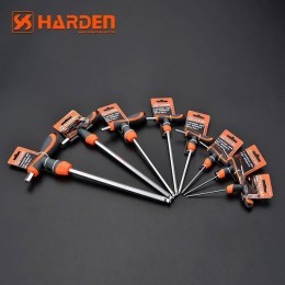 HARDEN Профессиональный T-образный шестигранный ключ с плавающей головкой 6х150мм 540706
