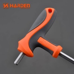 HARDEN Профессиональный T-образный шестигранный ключ 10х200мм 540718