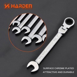 HARDEN Ключ комбинированный профессиональный с трещеткой 10мм 540203