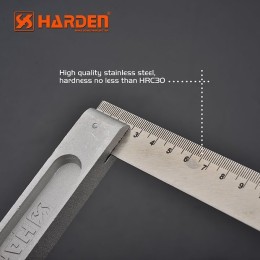 HARDEN Линейка треугольник из нержавеющей стали 200мм 580727