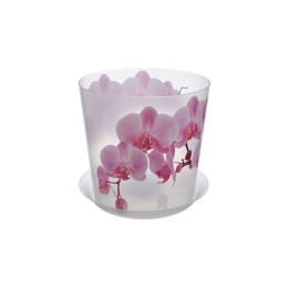М-ПЛАСТИКА Кашпо Орхидея 1,2 л. М 3105 розовый