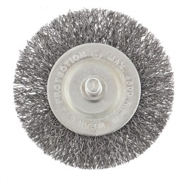 СИБРТЕХ Щетка для дрели, 60 мм, плоская со шпилькой 744467