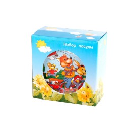 КОРАЛЛ Набор посуды д/завтрака 3 пр. Веселые зверята TSET3K