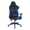 Кресло игровое Бюрократ CH-772N/BL+BLUE две подушки черный/синий искусственная кожа (пластик черный) 1075442