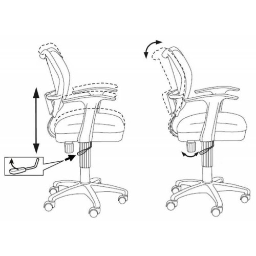 Кресло детское Бюрократ CH-W797/ABSTRACT спинка сетка мультиколор абстракция сиденье мультиколор абстракция 483041