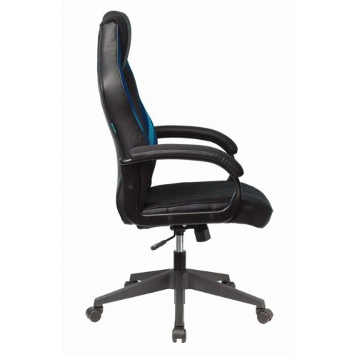 Кресло игровое Бюрократ VIKING 3 AERO BLUE черный/синий искусст. кожа/ткань 1180818