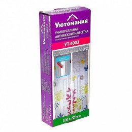 УЮТОМАНИЯ Сетка антимоскитная универсальная 100x220см с магнитными замками УТ 4003 белая