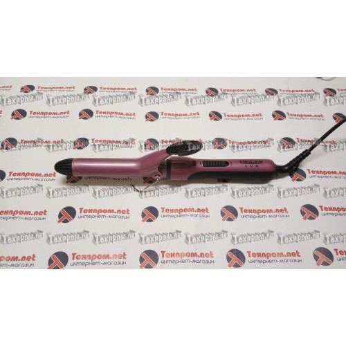 Щипцы для завивки волос Delta LUX DL 0627 розовые с черным