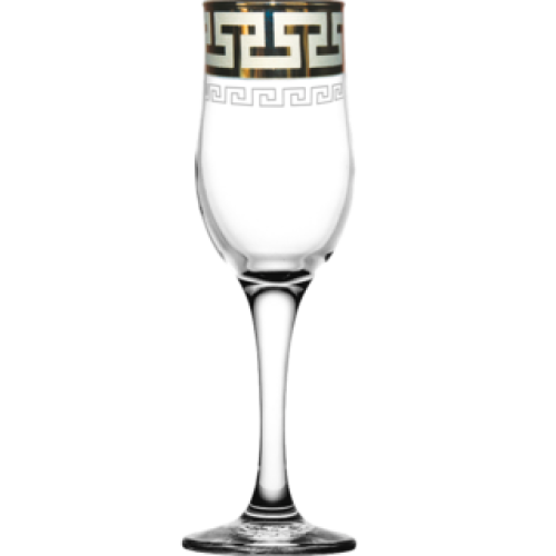 Набор бокалов для шампанского ГУСЬ ХРУСТАЛЬНЫЙ Греческий узор 200мл. GE03-160