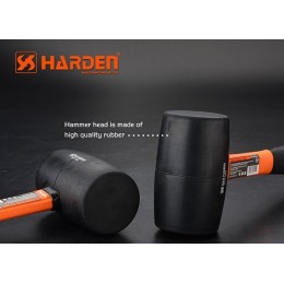 HARDEN Резиновый молоток с фибергласовой ручкой 700г 590417