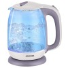 Электрический чайник Аксинья КС 1020 белый с фиолетовым