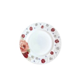КОРАЛЛ Тарелка десертная 18 см Цветочный бордюр HP70