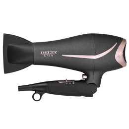 DELTA Фен 2400W LUX DL 0940 черный с розовым