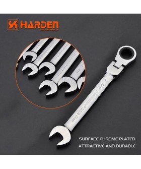HARDEN Ключ комбинированный профессиональный с трещеткой 11мм 540204