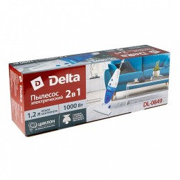 DELTA Пылесос 1000W DL 0849 белый с голубым