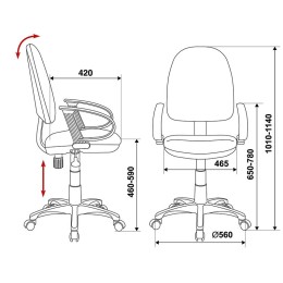Бюрократ Кресло CH-300/BLUE 491231