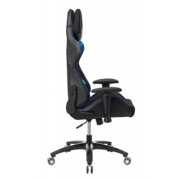 Бюрократ Кресло игровое VIKING 4 AERO BLUE две подушки черный/синий искусст. кожа/ткань 1197920
