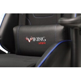 Бюрократ Кресло игровое VIKING 4 AERO BLUE две подушки черный/синий искусст. кожа/ткань 1197920