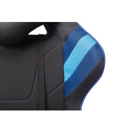 Бюрократ Кресло игровое VIKING 4 AERO BLUE две подушки черный/синий искусст. кожа/ткань 1197920