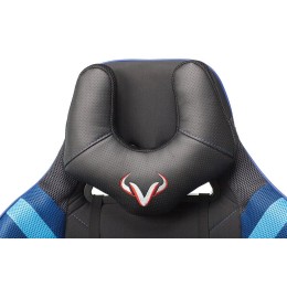 Бюрократ Кресло игровое VIKING 4 AERO BLUE две подушки черный/синий искусст. кожа/ткань 1197920