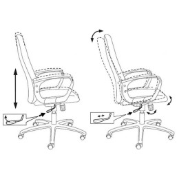 Бюрократ Кресло руководителя CH-808AXSN/TW-10 синий TW-10 664040