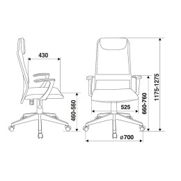 Бюрократ Кресло руководителя KB-8N/R/TW-97N красный TW-35N TW-97N сетка/ткань 1140283