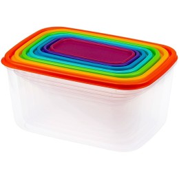 М-ПЛАСТИКА Набор мисок 7 шт. Радуга М 1431