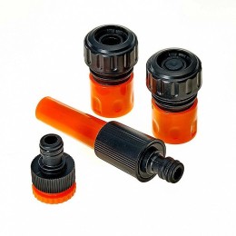 ГИДРОАГРЕГАТ Шланг поливочный 3/4 дюйма, 20 м, армированный, 3-х слойный АРКАС премиум (набор коннекторов )