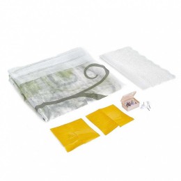 УЮТОМАНИЯ Сетка антимоскитная универсальная 100x220см с магнитными замками УТ 4005 Цветок белая