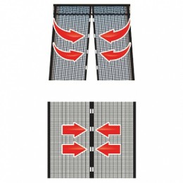 УЮТОМАНИЯ Сетка антимоскитная универсальная 100x220см с магнитными замками УТ 4005 Цветок белая