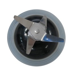 DELTA Блендер с кофемолкой 600W LUX DL 7314 белый с бордовым