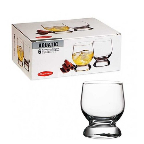 Набор стаканов для виски PASABAHCE AQUATIC 225 мл.(6 шт.) 42973